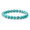 Amazonite Bracelet on a White Background