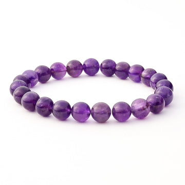Amethyst Crystal Bracelet (Dark) Grade A