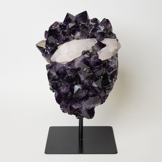 Amethyst Druze With Calcite - Grade AAA (11 kg)