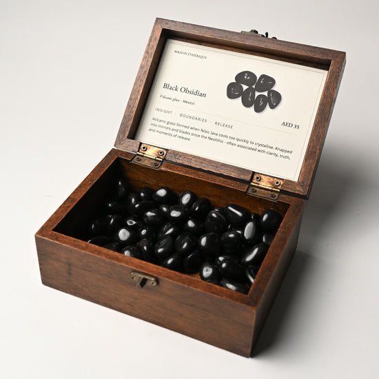 Black Obsidian Tumbled Stone 4