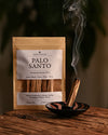 Burning shot of Palo santo