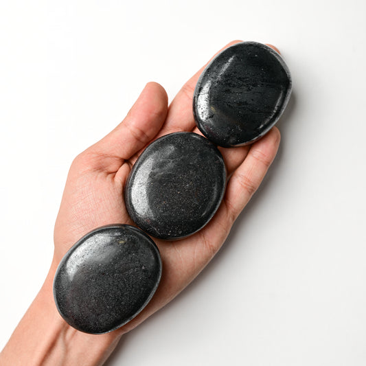 Hematite Palm Stone