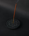Incense Stick Holder - Flower of Life (Black)