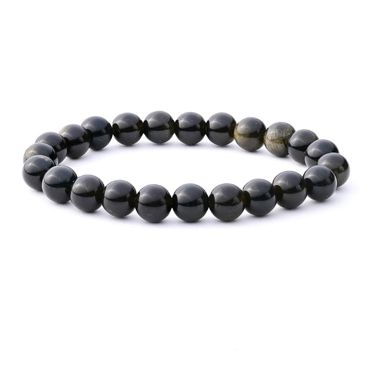Gold Obsidian Crystal Bracelet