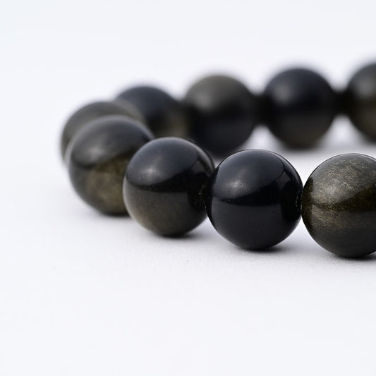 Gold Obsidian Crystal Bracelet