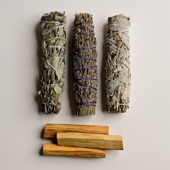 Contents of Smudging Ritual Kit 