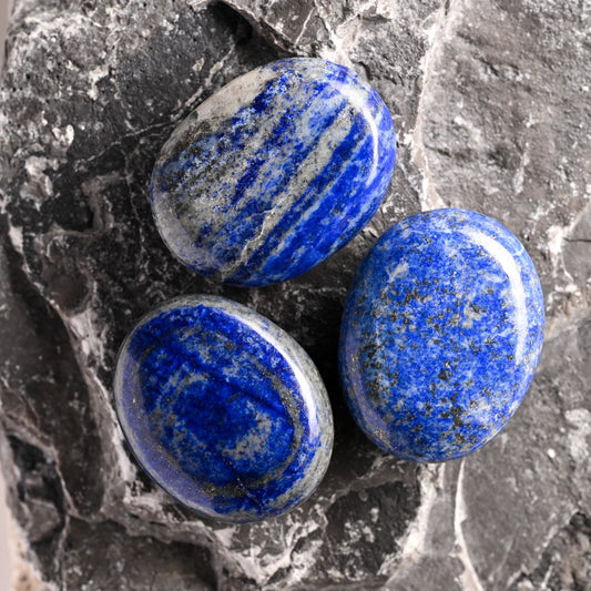 3 Lapis Lazuli Palm Stones 