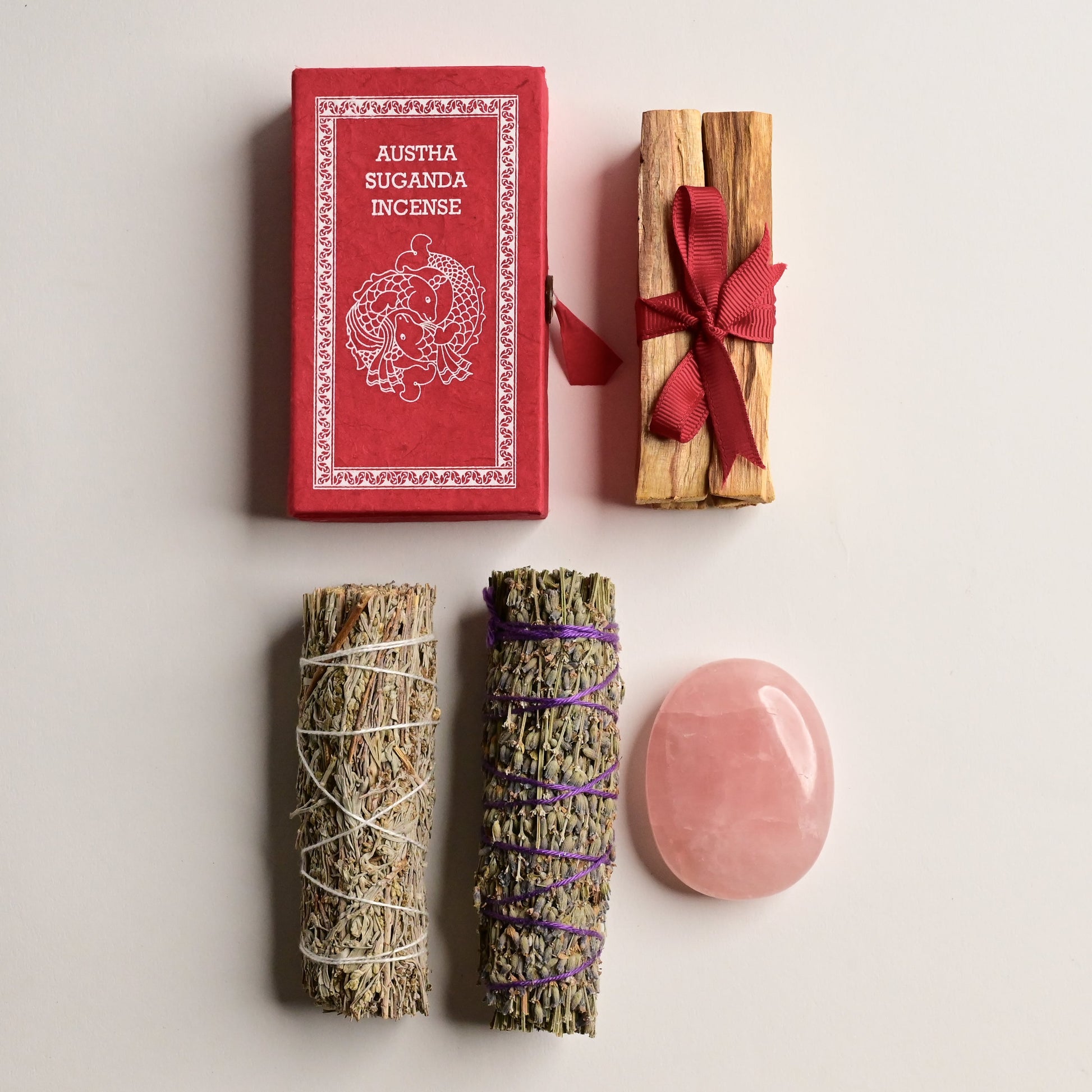 Sage Smudge Incense Rose Quartz 