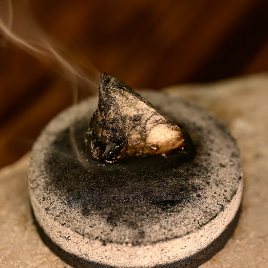Macro shot of Resin melting 