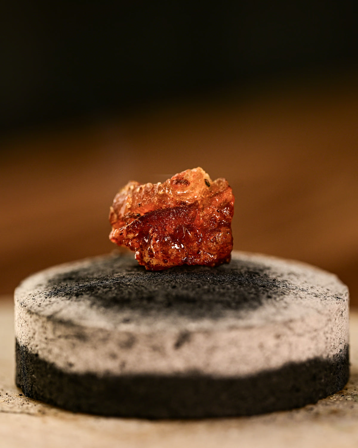 Melting macro shot of Tue Myrrh