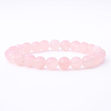 Madagascar Rose Quartz Crystal Bracelet  Grade 5A