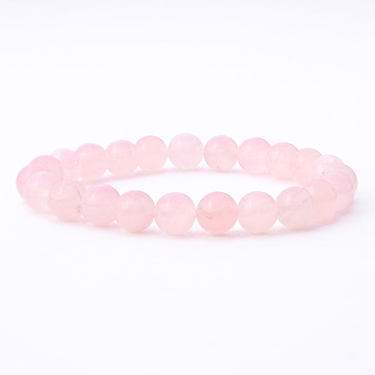 Madagascar Rose Quartz Crystal Bracelet  Grade 5A