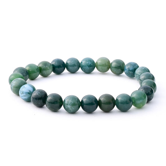 Moss Agate Crystal Bracelet