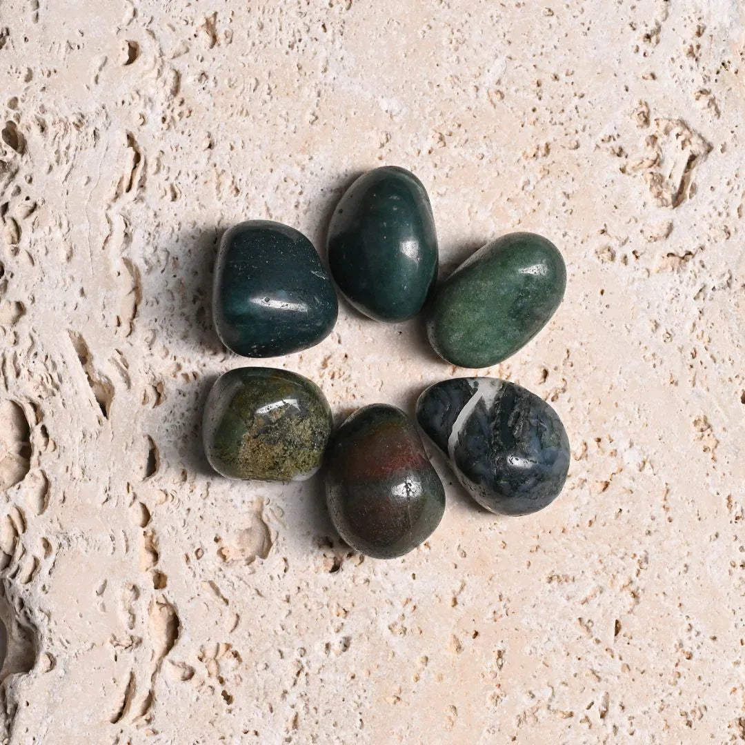 Moss-Agate-Tumbled-Stones-Maison-Etherique-Dubai-6 - Maison Éthérique