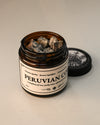 Opened jar of Peruvian Black Copal