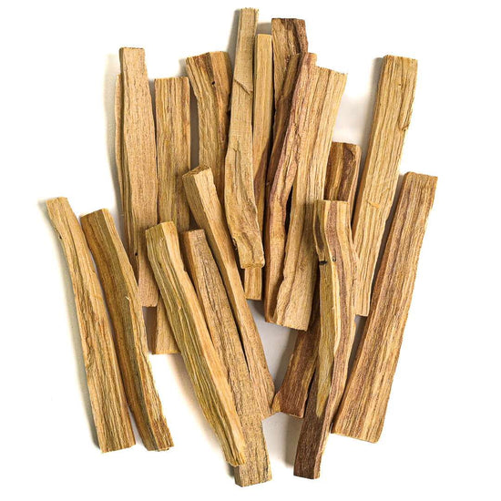 Palo Santo Sticks - Peru / 100 gram on white surface 