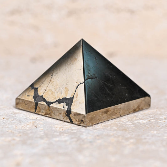 Pyrite Crystal Pyramid by Maison Etherique