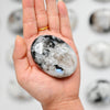 Rainbow Moonstone Palm Stone on hand