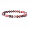 Rhodonite  Crystal bracelet  (Black)