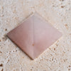 Rose Quartz Crystal Pyramid so from top