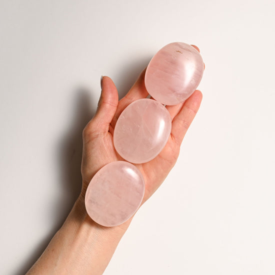 Rose Quartz Palm Stones