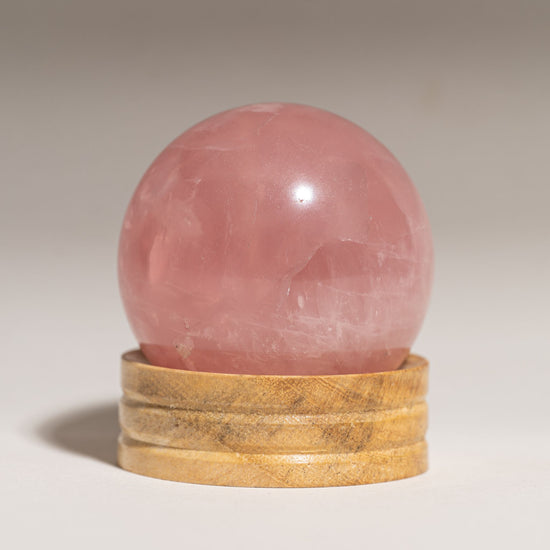 Rose quartz sphere 500-600 grams