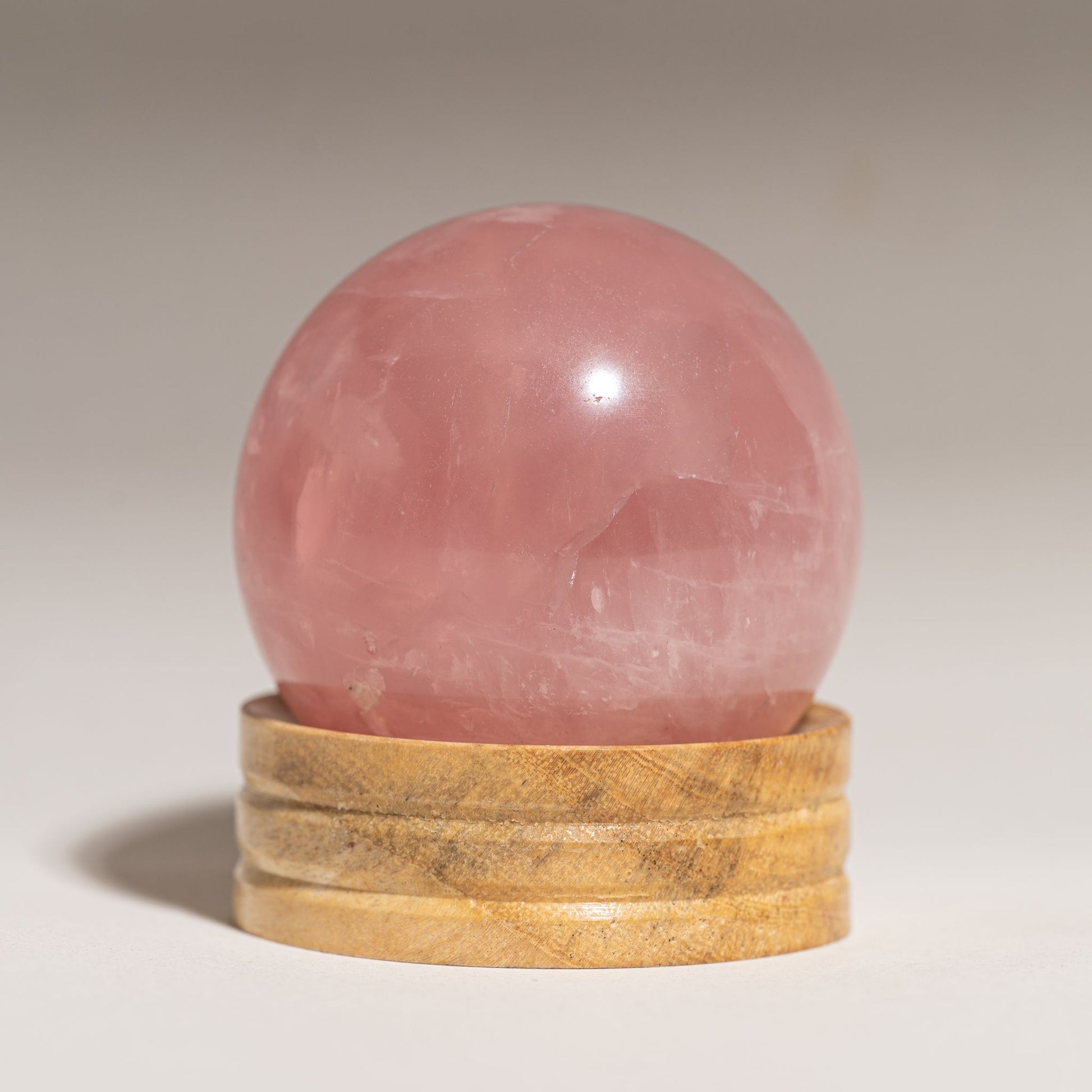 Rose quartz sphere 500-600 grams