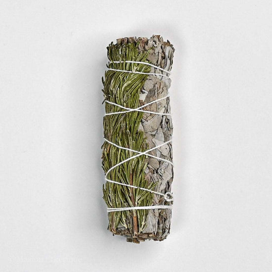 White Sage with Rosemary Smudge Stick (4 Inch)