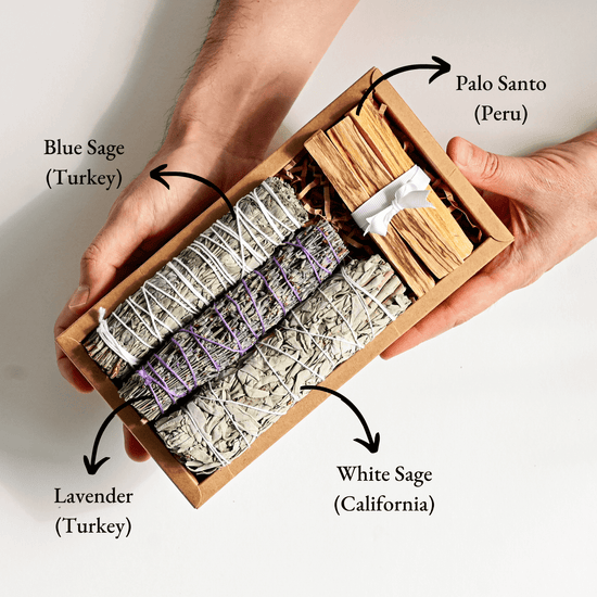 Contents of Smudging Ritual Kit