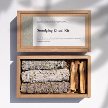 Open and closed of Smudging Ritual kit