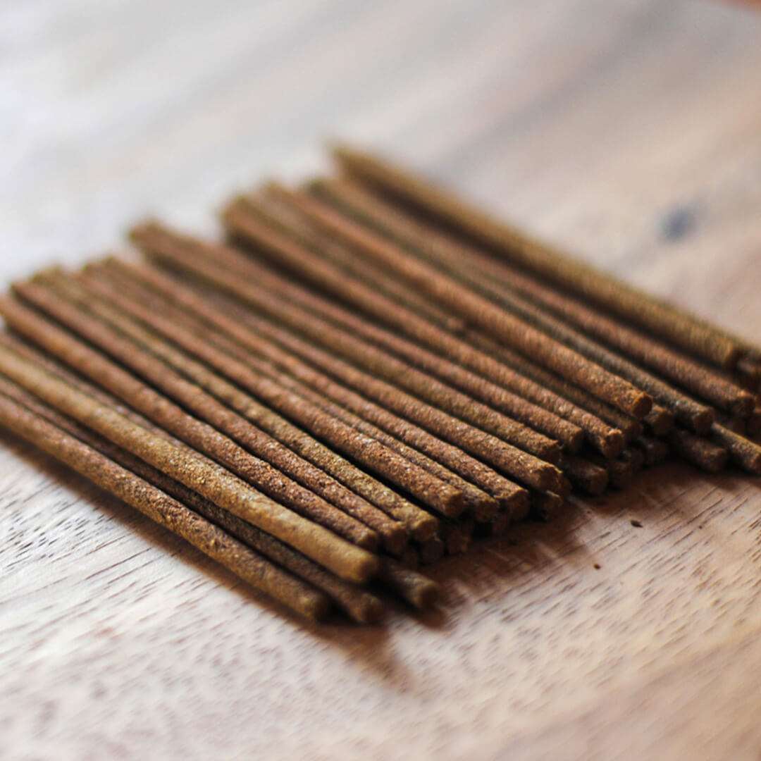 Myrrh Incense sticks on a table