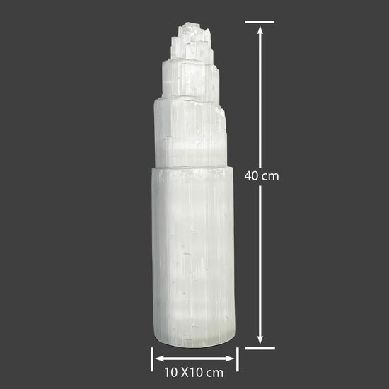 Selenite-Crystal-Tower-40cm-Maison-Etherique-Dubai-8 - Maison Éthérique